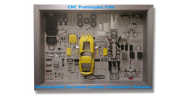 CMC Model Art, CMC Ferrari 250 GTO gelb Bauteile-Display Limitierte Edition 200 Stück