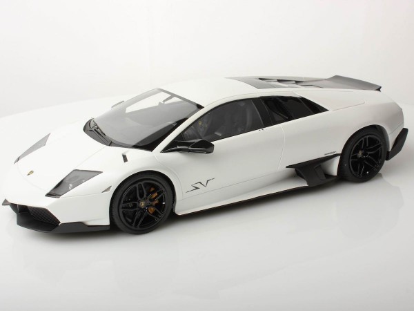 MR Models Lamborghini Murcièlago LP670-4 SV Fixed Wing scale 1/18 CANOPUS WHITE